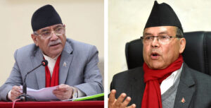 प्रधानमन्त्री ‘प्रचण्ड’ र पूर्वप्रधानमन्त्री खनालबीच भेटवार्ता