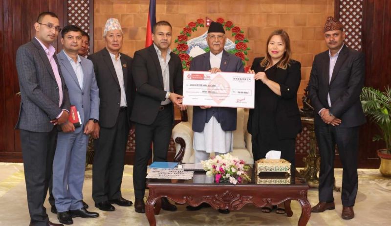 स्वदेशी/विदेशी विद्युत् कम्पनी र वित्तीय संस्थाबाट प्रधानमन्त्री दैवी प्रकोप उद्धार कोषमा ४ करोडको सहयोग