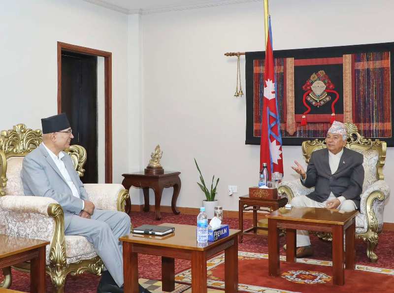 बजेटबारे राष्ट्रपतिलाई अर्थमन्त्रीको ब्रिफिङ