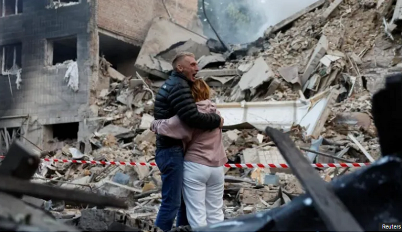 रूसी हमलामा किभमा कम्तीमा १४ जनाको मृत्यु, दर्जनौं घाइते