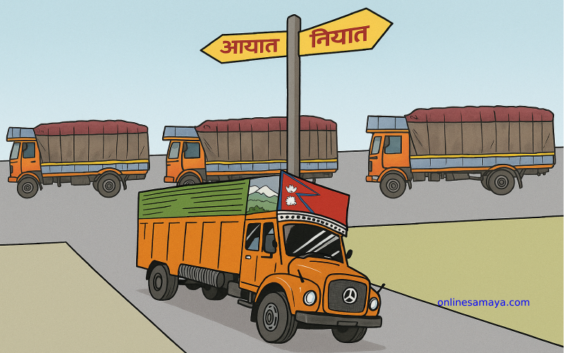 पाँच भन्सार नाकाबाट निर्यात शून्य, आयात अर्बौंको