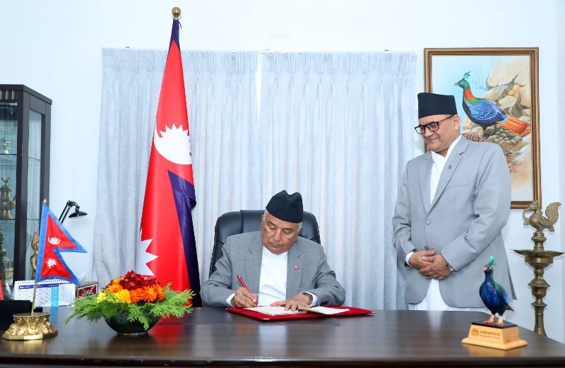 राष्ट्रपतिद्धारा अर्थसम्बन्धी तीन विधेयक प्रमाणीकरण