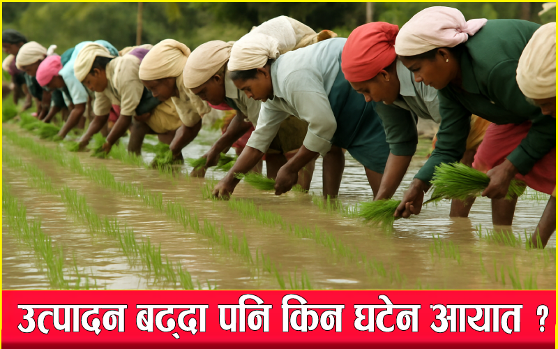 सरकारी तथ्यांकमा बढ्यो धान उत्पादन, भान्सामा विदेशी चामल