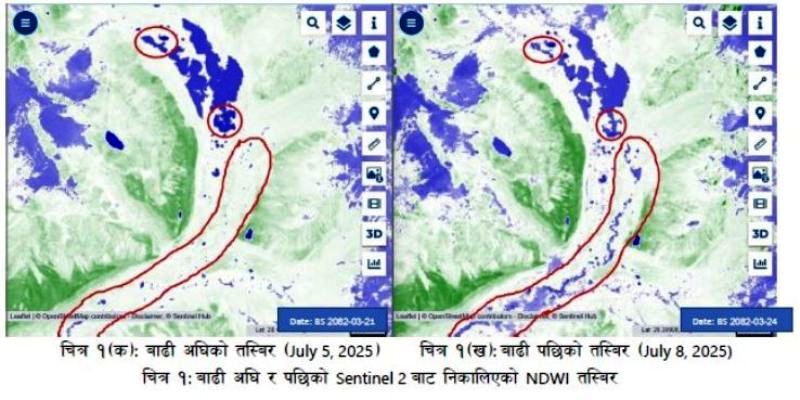 ‘सुप्राग्लेशियल’ ताल फुटेर रसुवामा बाढी आएको प्रारम्भिक निष्कर्ष