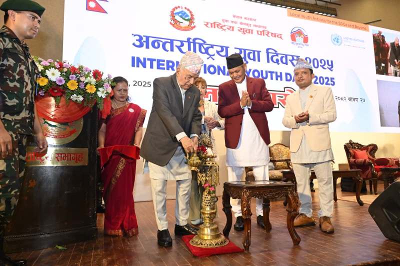 समृद्ध नेपाल बनाउने युगीन अभिभारा युवाको काँधमा : राष्ट्रपति