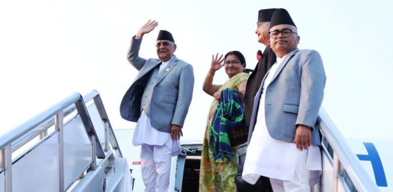 पाँचदिने चीन भ्रमण सकेर प्रधानमन्त्री ओली स्वदेश प्रस्थान