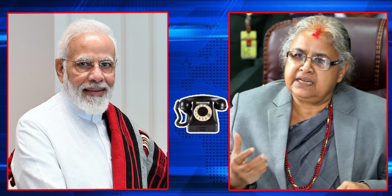 प्रधानमन्त्री कार्की र भारतीय समकक्षी मोदीबीच टेलिफोन वार्ता