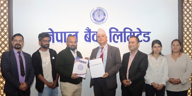 नेपाल बैंक र लिफ प्लस प्रा. लि. बीच सम्झौता