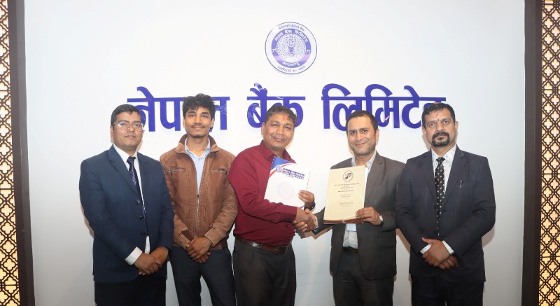 नेपाल बैंक र ताजा बेकरी उद्योगबीच सम्झौता