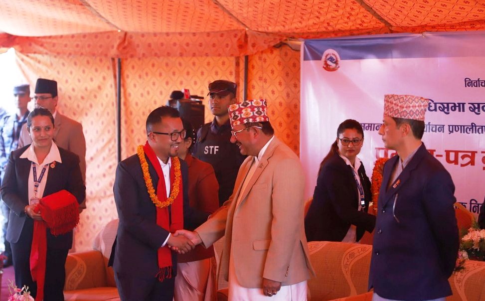 समानुपातिक सांसद्ले लिए निर्वाचित भएको प्रमाणपत्र