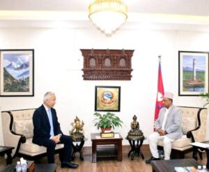 परराष्ट्रमन्त्रीसँग नेपालका लागि जापानका राजदूत तोरूको शिष्टाचार भेट