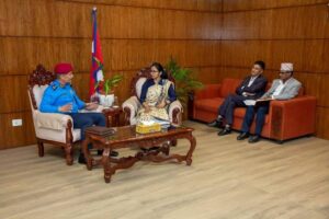 प्रहरी आईजीपी र महानगर कार्यवाहक प्रमुखबीच भेटवार्ता, सडक र सहरी सुरक्षाबारे छलफल