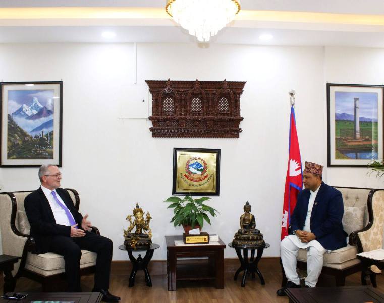 परराष्ट्रमन्त्रीसँग स्लोभेनिया, बंगलादेश र क्यानडाका राजदूतसँग शिष्टाचार भेट