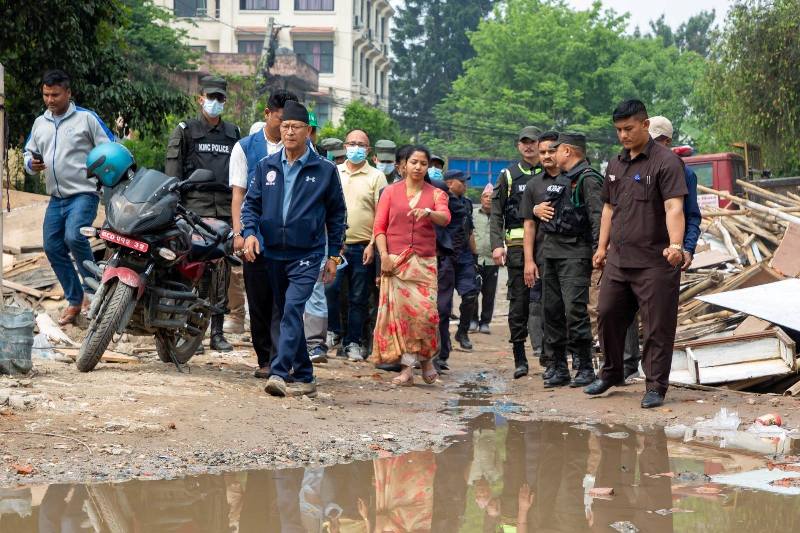‘सुकुम्बासी’ हटाइएको ठाउँको संरक्षणको काम थाल्न कार्यवाहक मेयर डंगोलको निर्देशन