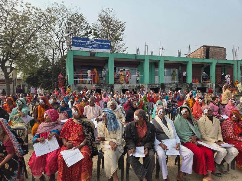 ज्योति विकास बैंकद्वारा सप्तरीका स्थानीयहरूलाई मोतिबिन्दुको निःशुल्क शल्यक्रिया सेवा प्रदान