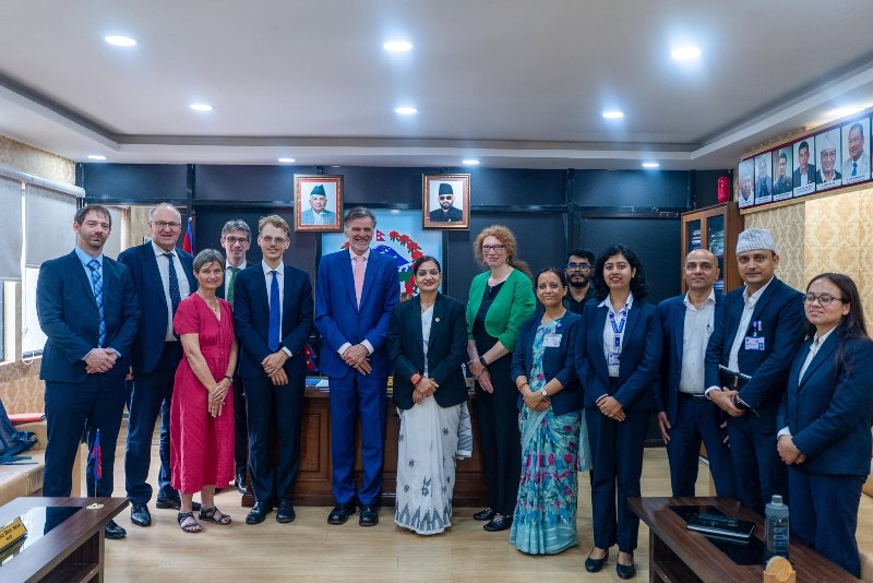 स्वास्थ्य मन्त्रीसँग जर्मन प्रतिनिधि मण्डलको भेट, द्विपक्षीय सम्बन्ध र सहयोगबारे छलफल