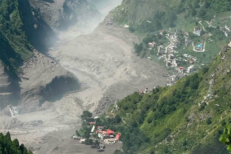 चीनको जलस्रोत मन्त्रालयले भन्यो : छोचेन र पुरेपू त्साङ्पोको दोभानमा ठूलो ताल बनेको छ