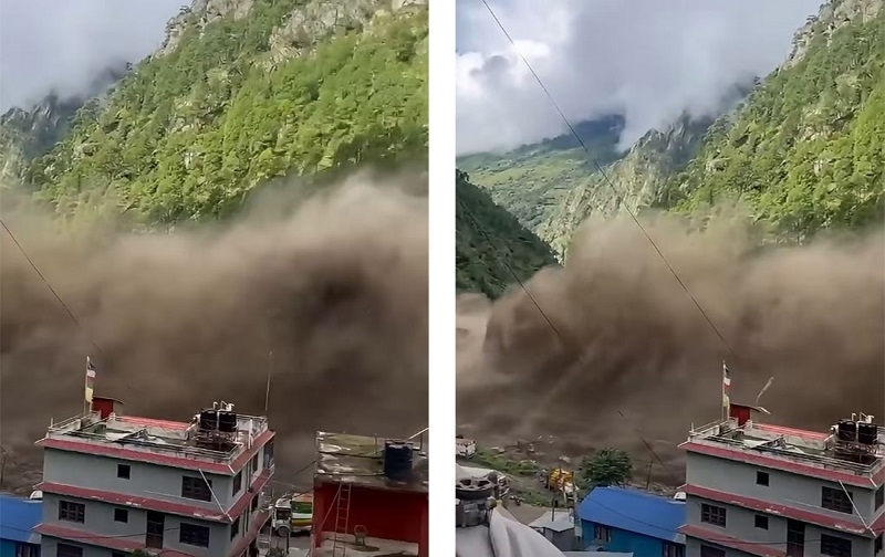 तिब्बतबाट आएको भीषण बाढीले रसुवामा ठूलो क्षतिको आशंका