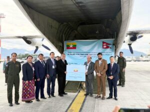 Myanmar Donates $500,000 and 8 Metric Tons of Relief Materials to Flood Victims in Nepal