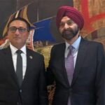 अर्थमन्त्री वाग्ले र विश्व बैंक समूहका अध्यक्ष अजय बाङ्गाबीच भेटवार्ता